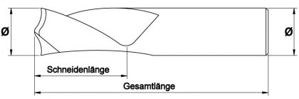 VHM Schmiernutenfräser ISO 12128 Typ C